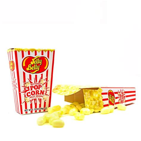 Jelly Belly Buttered Popcorn Jelly Beans Box 175 Oz