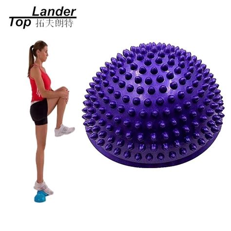 Pvc Inflatable Half Yoga Balance Balls Massage Point Fit Ball Exercises