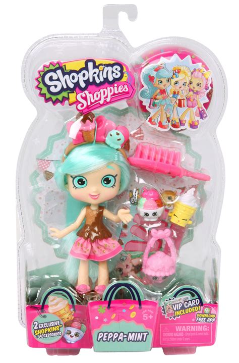 Buy Shopkins Shoppies Peppa Mint Doll At Mighty Ape Nz