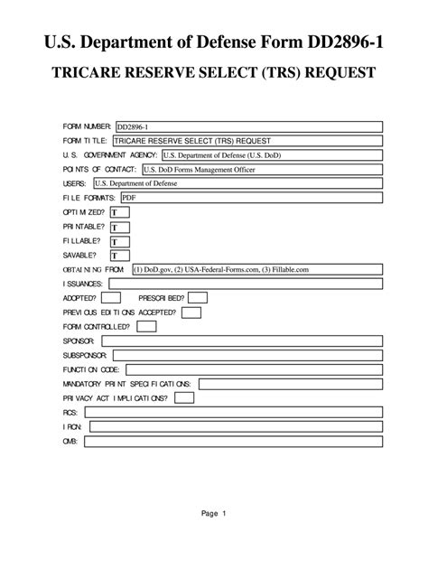 Dd Form 2896 1 Fill Out And Sign Online Dochub