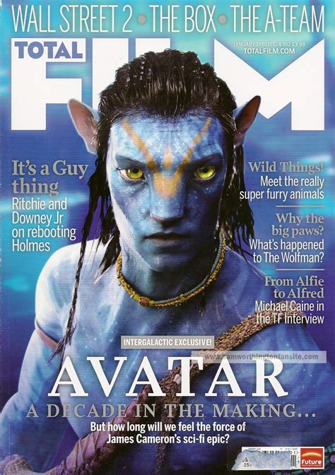 avatar on the cover of film magazine