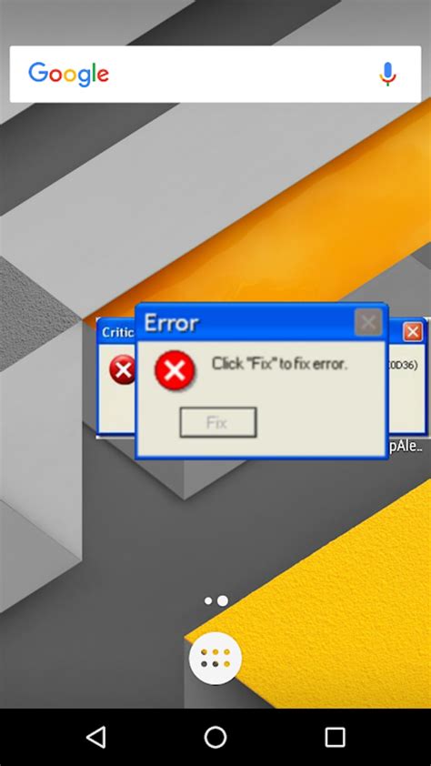 Windows Xp Error Apk для Android — Скачать