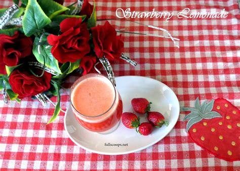 Strawberry Lemonade Recipe ~ Full Scoops A Food Blog With Easysimple And Tasty Recipes