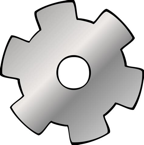 Cog Wheel Gear Chrome Png Picpng