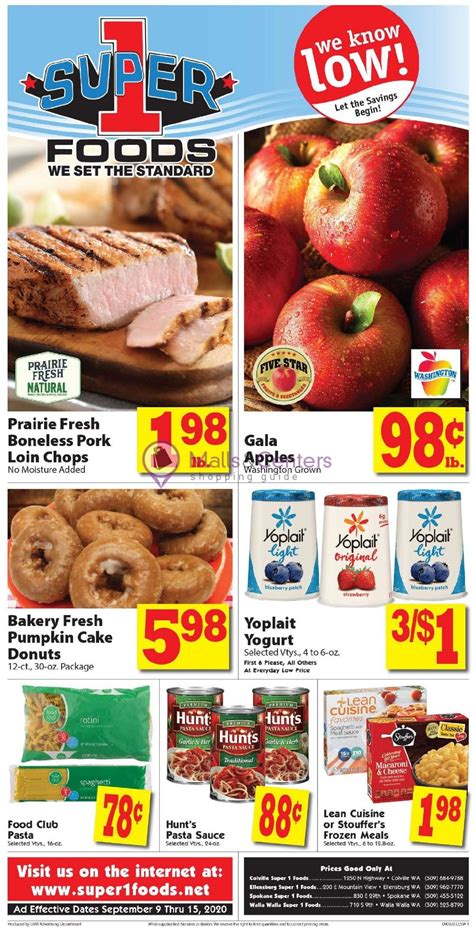 Super 1 Foods Weekly Ad Sales And Flyers Specials Mallscenters