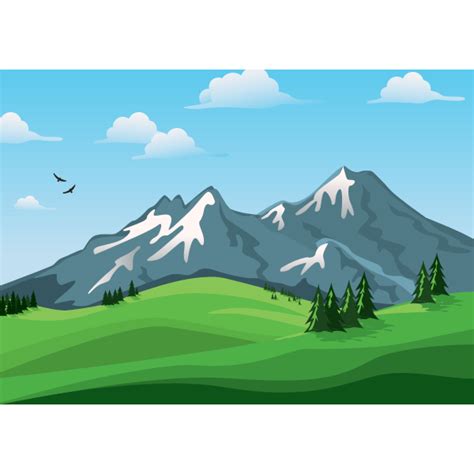 Mountain Scene (#2) | Free SVG