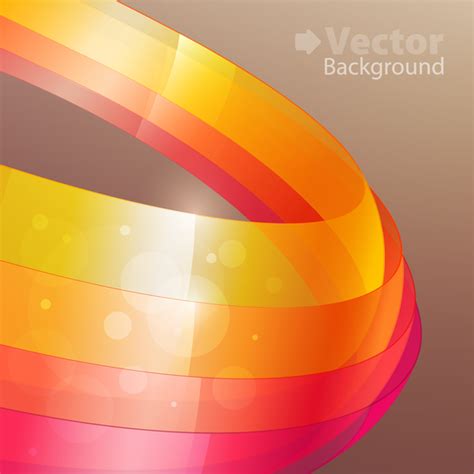 Colorful Ribbons Vector 4 Vector Download