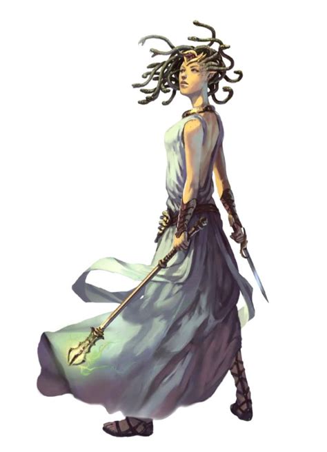 Female Medusa Witch Aresphena Pathfinder Pfrpg Dnd Dandd 35 5th Ed