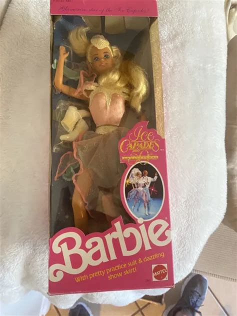 vintage mattel 1989 ice capades barbie 12 doll 50th anniversary 7365 new nrfb 14 00 picclick