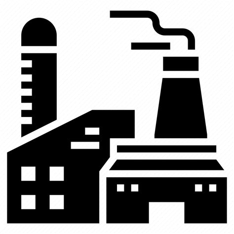 Factory Industrial Plant Industry Manufacturing Unit Mill Icon