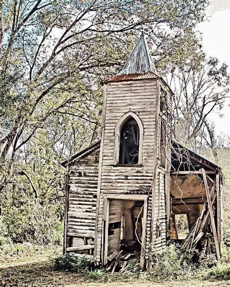 Image May Contain Sky Tree And Outdoor Abandoned Churches Old