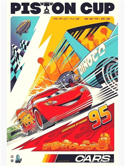 Cars Poster By Mercurylights Retro Poster Pixar Poster Disney Cars