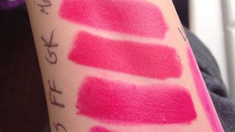 Mac Hot Pinkfuchsia Pink Lipstick Collection Part 2 Youtube