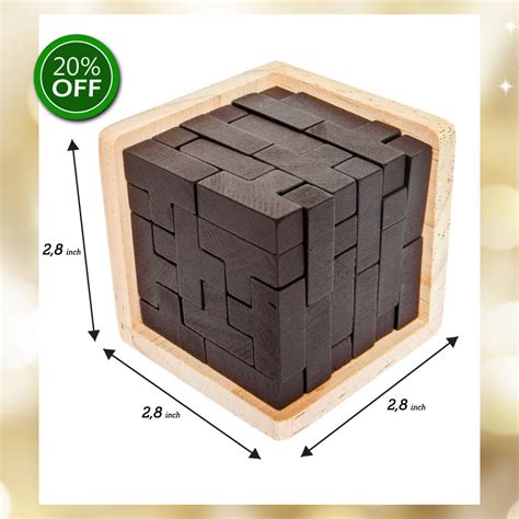 Brain teasers for adults and party puzzles. 3D Wooden Brain Teaser Puzzle for Kids & Adults | Brain ...