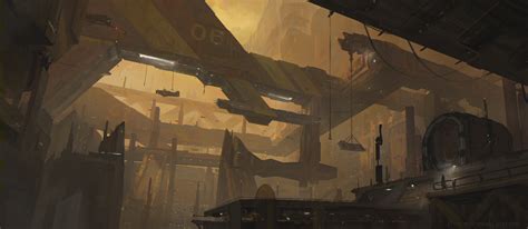 Red Mines Sci Fi Illustration By Chris Ostrowski Concept Artist