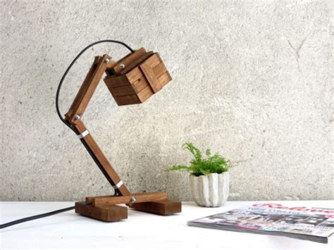 Office Wooden Diy Led Desk Lamp • Id Lights