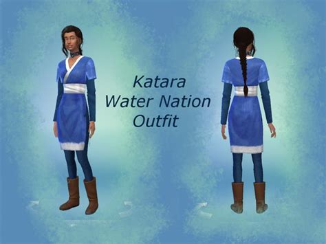 The Sims Resource Katara Water Nation Outfit