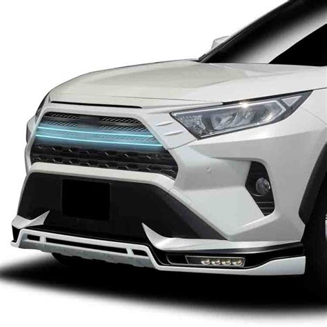 Car And Truck Parts 3x For Toyota Rav4 2019 2020 Matte Black Front Bumper