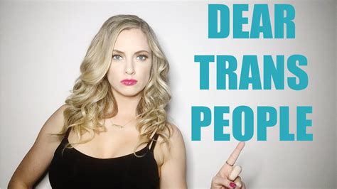 The williams institute says there are nearly 700,000 people living publicly as transgender in the u.s. Dear Transgender People - YouTube