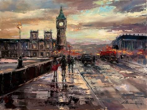 Westminster Bridge Painting By Ewa Czarniecka Westminster Bridge