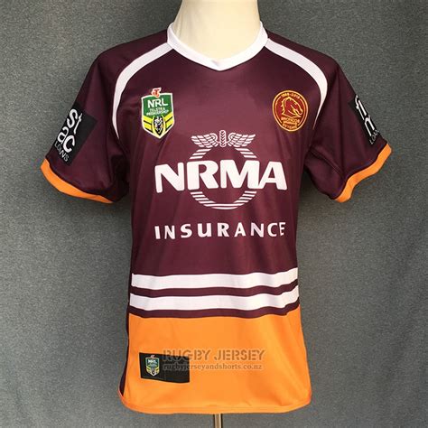Brisbane Broncos Rugby Jersey 2017-18 Home | www ...