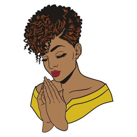 Black Woman Clipart Black Woman Png Black Woman Praying Black Woman Svg