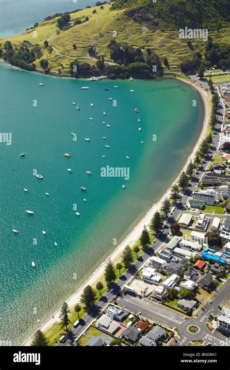 Mount Maunganui And Tauranga Harbour Bay Of Plenty North Island New