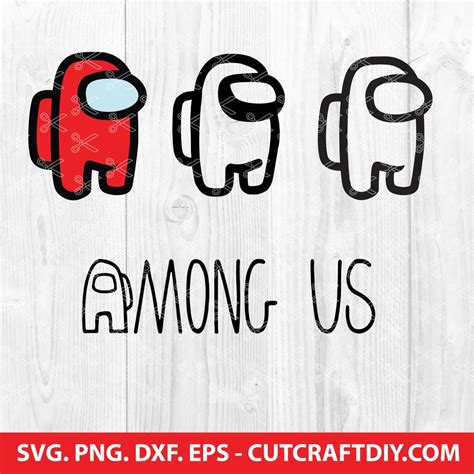 Among Us Svg Png Dxf Eps Cutfiles Astronaut Svg For Cricut