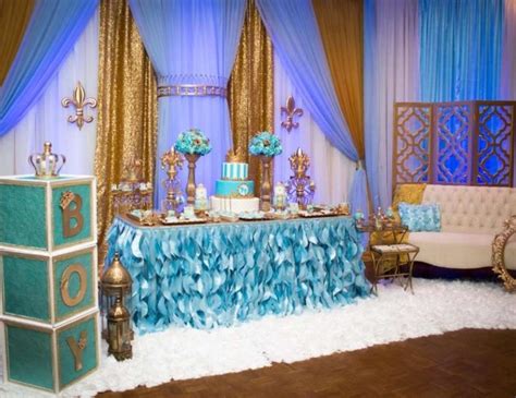 King Birthday Gold And Blue Royal Baby Shower Catch My Party