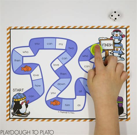 Play a close relation to classic word game scrabble. Penguin Sight Word Game - Playdough To Plato