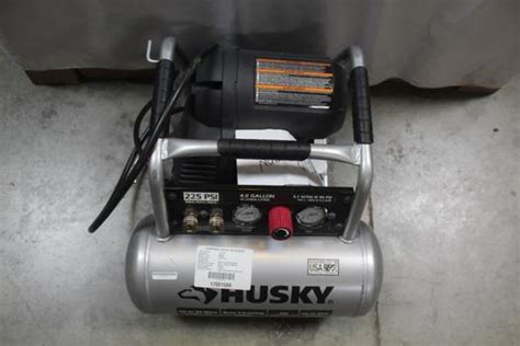 Husky 4 Gallon Air Compressor Property Room