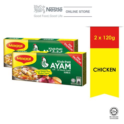 Maggi is bringing happiness to homes with their range of food products that encourage cooking, and healthy and nutritious eating. MAGGI Chicken Stock Cube 120g x2 bo (end 1/22/2023 12:00 AM)