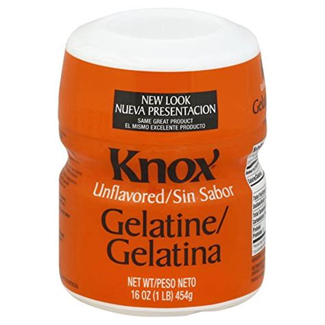 Knox Original Unflavored Gelatin Dessert Mix 16 Oz Jugs Pack Of 12
