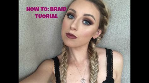 How To French Braid Fishtail Pigtails Youtube