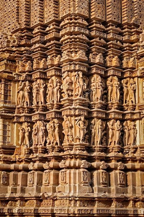Sculptures On Khajuraho Temples Royalty Free Stock Images AFF