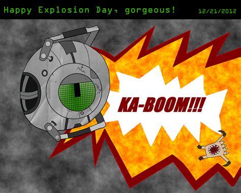 Portal 2 Happy Explosion Day By Cosmic Chaos On Deviantart