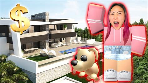 I Bought A Million Dollar Mansion For My Pet Roblox Adopt Me Youtube