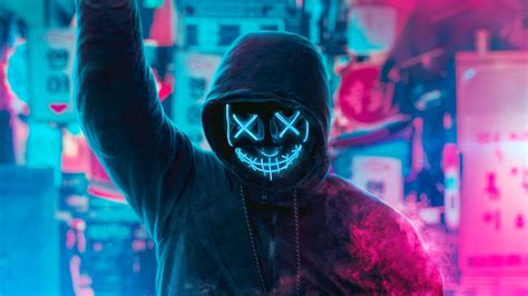 Neon Face Wallpapers Wallpaper Cave
