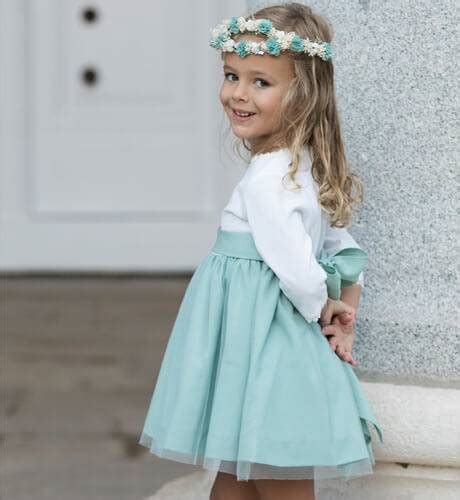 Vestido Niña Ceremonia Roma And Tul Verde Aiana Larocca Moda Infantil