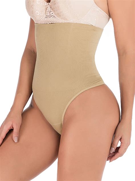 Youloveit Women Shapewear Seamless Butt Lifter Panties Tummy Control Thong Shapewear Body Shaper