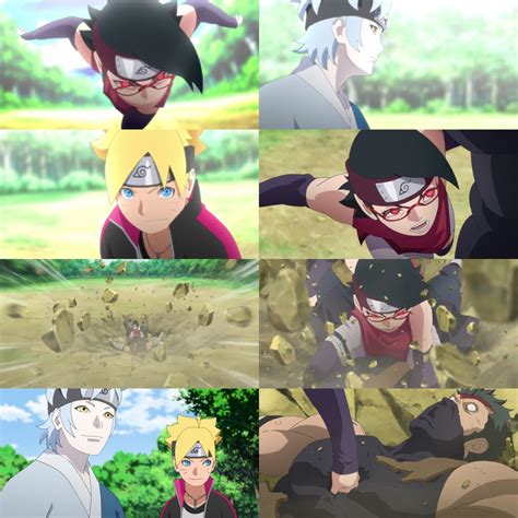 Mitsuki Boruto And Sarada Vs Team 7 Vs Boruto Naruto