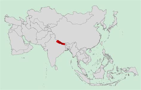 Where Is Nepal Located Location Map Of Nepal