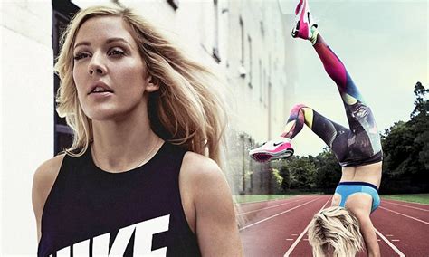 Ellie Goulding Performs A Handstand On Energetic Photo Shoot For Nike Campaign