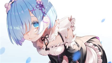 Anime Girl Maid Rem Rezero 4k 42735 Wallpaper