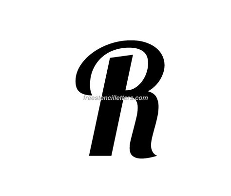 Print R Letter Stencil Free Stencil Letters