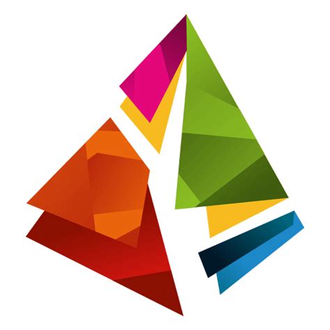 Colorful Prism Triangles Isotype Transparent Png And Svg Vector File