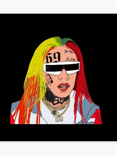 69 Rapper Cartoon Pictures 6ix9ine Cartoon Hoodies Tekashi 69 Gooba