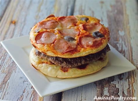 School Pizza Burger Recipe With Spam