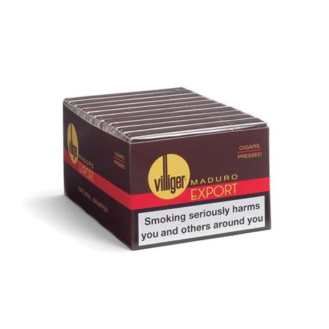 Villiger Export Pressed Maduro Pack Of 5