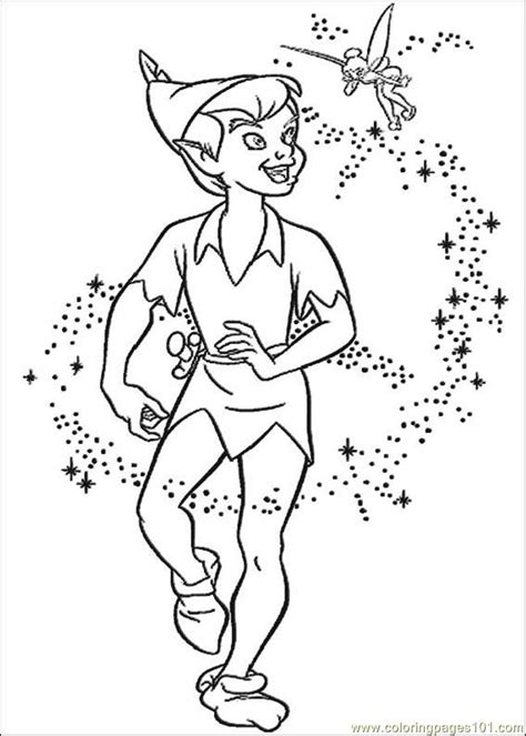 Are there any free peter pan coloring pages? Peter Pan Coloring Page - Free Disney Fairies Coloring ...